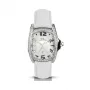 CHRONOTECH reloj de cuarzo analógico mujer CT7988LS09 30mm esfera blanca correa de piel blanca