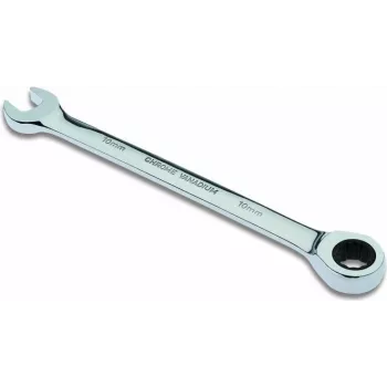 Cimco 112510 Llave de estrella acodada 10 mm cromada acero cromo-vanadio 15°