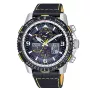CITIZEN Eco-Drive reloj radiocontrolado solar JY8078-01L 45mm esfera azul correa de piel