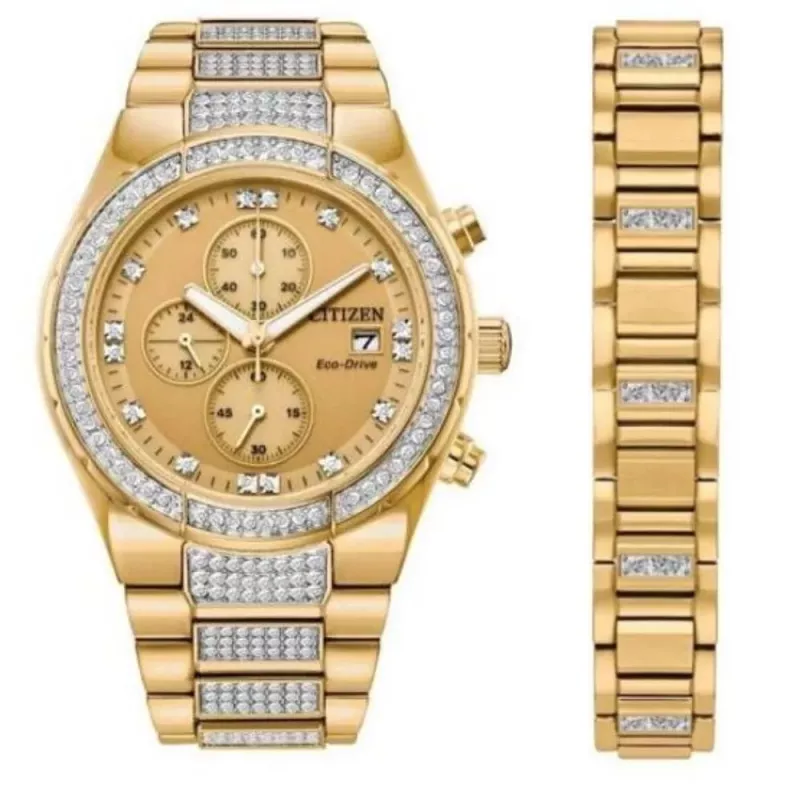 CITIZEN Eco-Drive reloj cronógrafo acero inoxidable CA0752-66P 41mm