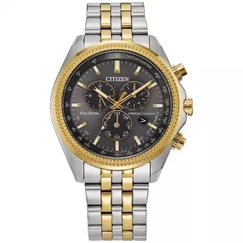 CITIZEN Eco-Drive Reloj cronógrafo BL5564-55H 44mm acero inoxidable esfera gris