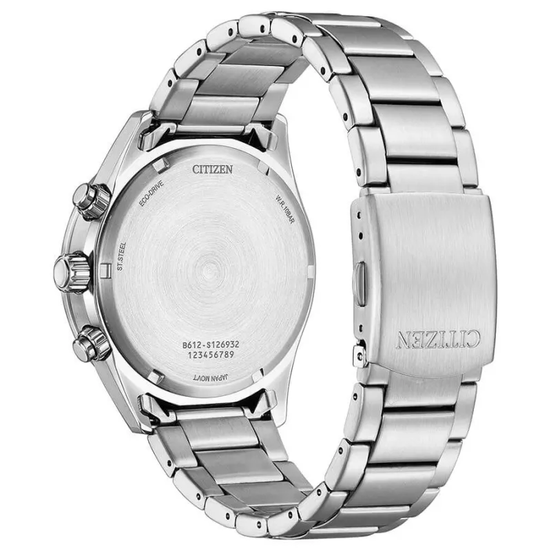 CITIZEN Eco-Drive Reloj cronógrafo CA0770-72X 43mm acero inoxidable esfera verde hombre