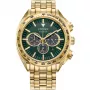 CITIZEN Eco-Drive reloj cronógrafo CA4542-59X 43mm acero inoxidable esfera verde