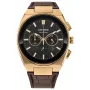 CITIZEN Eco-Drive Cronógrafo reloj CA4583-01E 43mm piel marrón