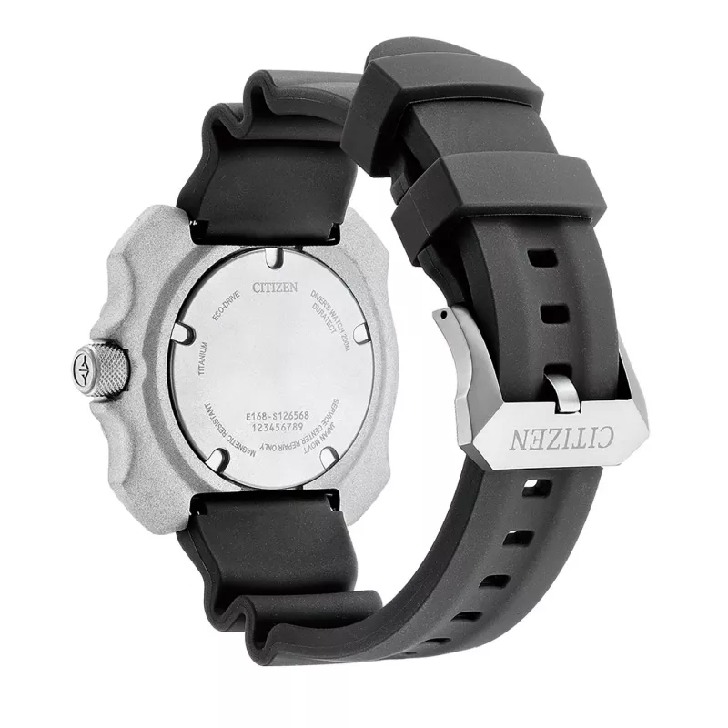 CITIZEN Eco-Drive Reloj de buceo BN0220-16E 46,5mm acero inoxidable con revestimiento iónico negro