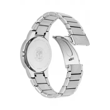 CITIZEN Reloj Eco-Drive para hombre AU1060-51G 40mm Acero inoxidable esfera negra