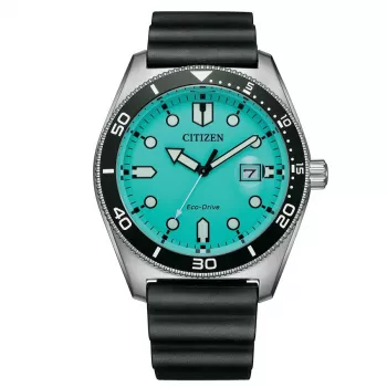 Reloj CITIZEN Eco-Drive hombre AW1760-14X 43mm correa de nailon verde