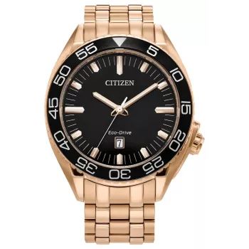CITIZEN Reloj de hombre Eco-Drive AW1773-55E 42mm Acero inoxidable Esfera negra