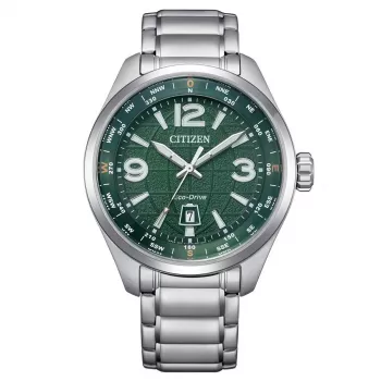 Reloj de hombre CITIZEN Eco-Drive AW1830-88X 42,6mm acero inoxidable esfera verde