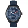CITIZEN Eco-Drive Reloj de hombre AW2037-04W 43mm acero inoxidable piel marrón esfera verde