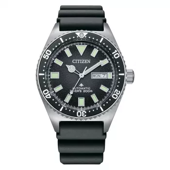 CITIZEN reloj automático de buceo hombre NY0120-01E 41mm esfera negra correa de caucho negra
