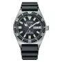 CITIZEN reloj de buceo de hombre automático NY0120-01E 41mm esfera negra correa de caucho negra