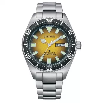CITIZEN Reloj automático de buceo de hombre NY0120-52X 41mm esfera verde acero inoxidable