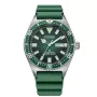 CITIZEN reloj de buceo automático para hombre NY0121-09X 41mm esfera verde correa de caucho