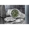CITIZEN reloj de hombre automático NJ0159-86X 40mm brazalete de acero inoxidable dorado esfera verde