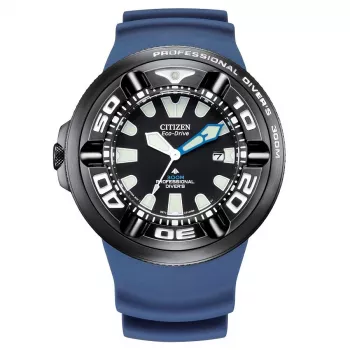CITIZEN Reloj de buceo Eco-Drive de hombre BJ8055-04E 48mm esfera negra correa de uretano negra