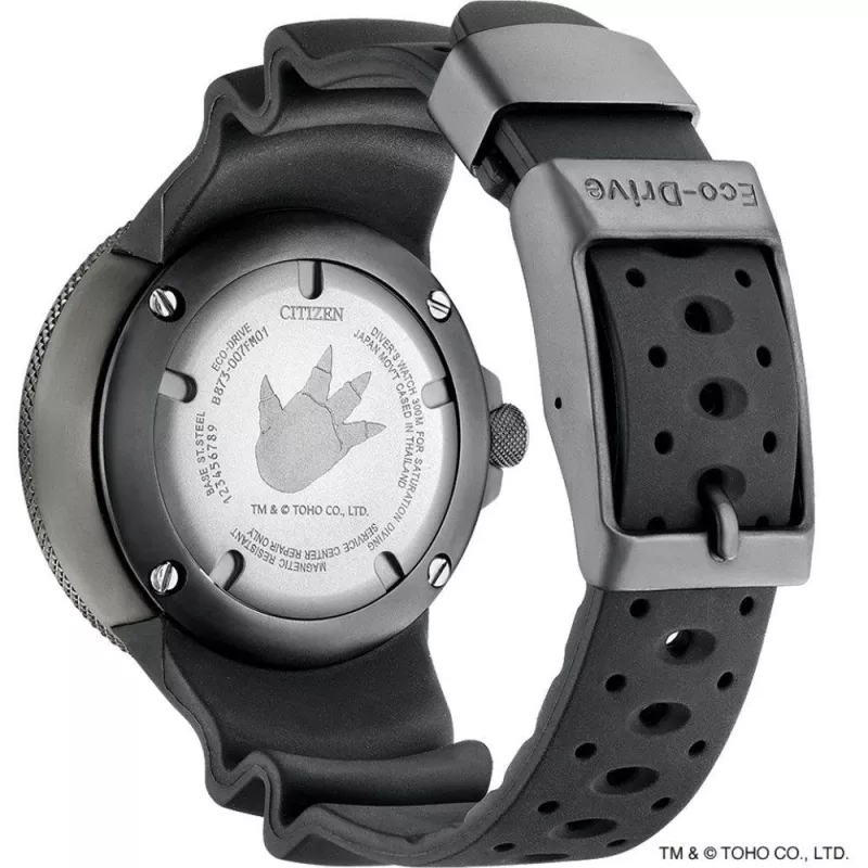 CITIZEN Promaster Diver Eco-Drive reloj para hombre BJ8059-03Z 48mm esfera verde correa de poliuretano verde