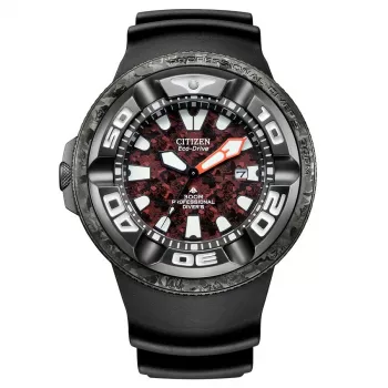 CITIZEN Promaster Diver Eco-Drive reloj para hombre BJ8059-03Z 48mm esfera verde correa de poliuretano verde