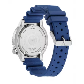 CITIZEN Promaster Diver Eco-Drive Reloj de hombre BN0168-06L 44mm esfera azul correa de poliuretano azul
