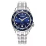 CITIZEN Reloj Eco-Drive para mujer Acero inoxidable FE6160-57L 35,4mm Esfera azul