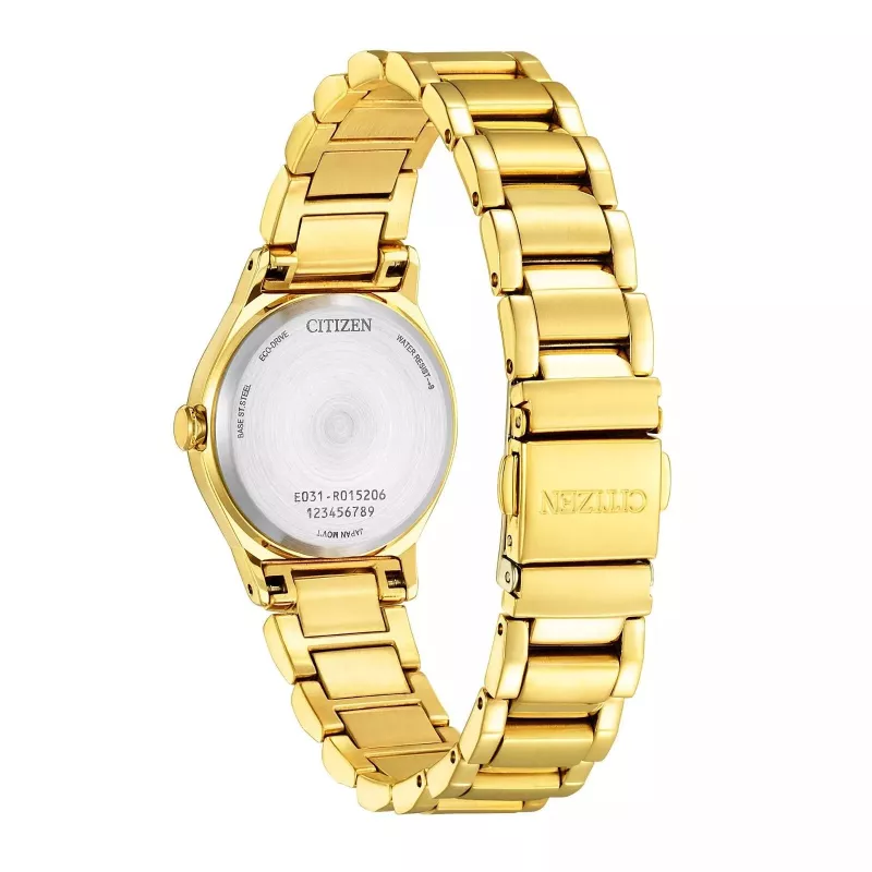 CITIZEN Reloj de mujer Eco-Drive EM0737-58E 28mm acero inoxidable bisel con diamantes