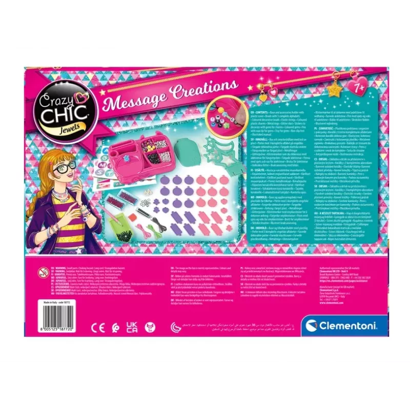 Clementoni Crazy Chic taller de joyas con letras 18772