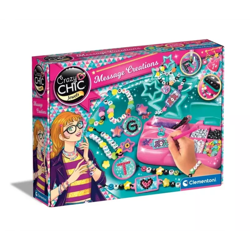 Clementoni Crazy Chic taller de joyas con letras 18772