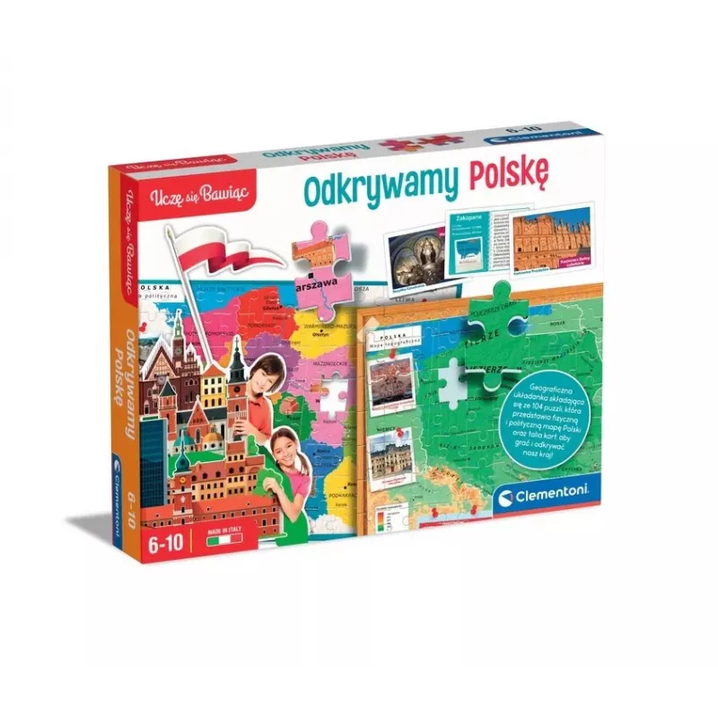 Clementoni Juego educativo Descubre Polonia Aprender jugando idioma polaco 50776