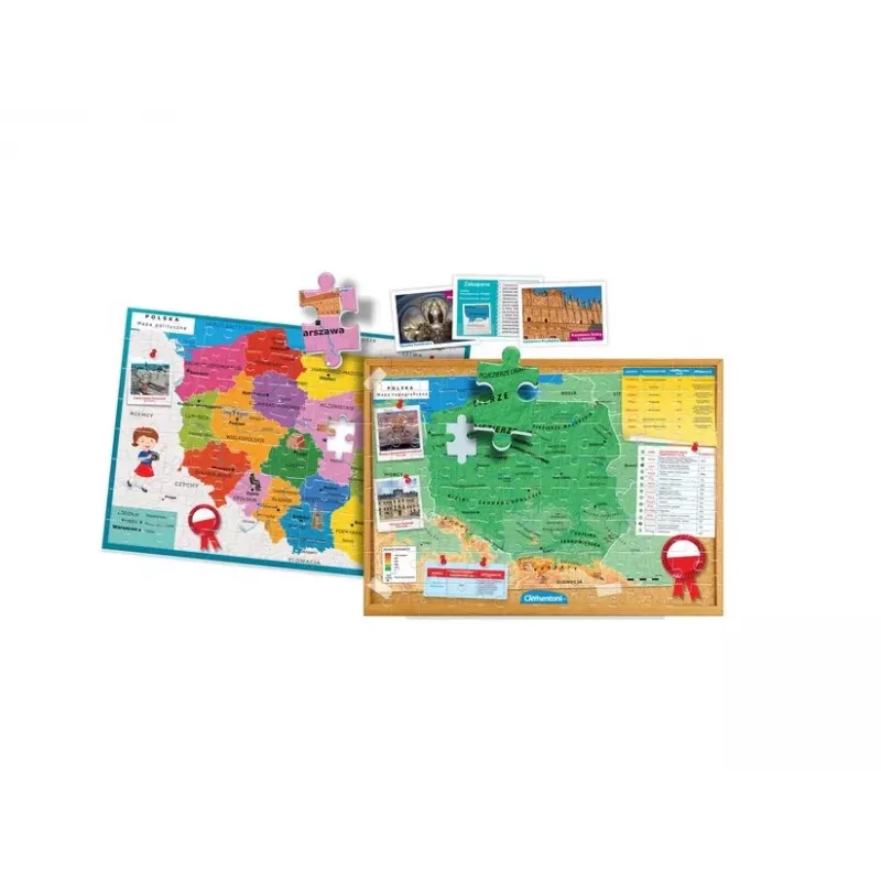 Clementoni Juego educativo Descubre Polonia Aprender jugando idioma polaco 50776