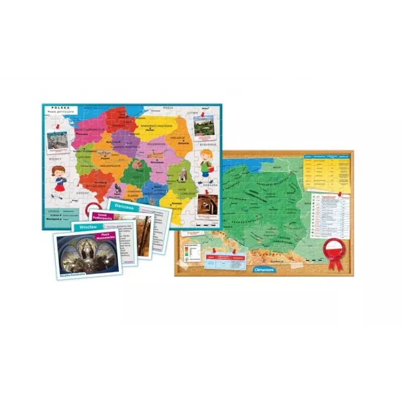 Clementoni Juego educativo Descubre Polonia Aprender jugando idioma polaco 50776