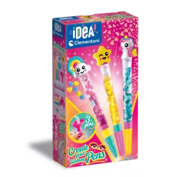 Clementoni Idea Art Mini Factory Fantasy Pen Creators set de creación de bolígrafos DIY para niños a partir de 7 años