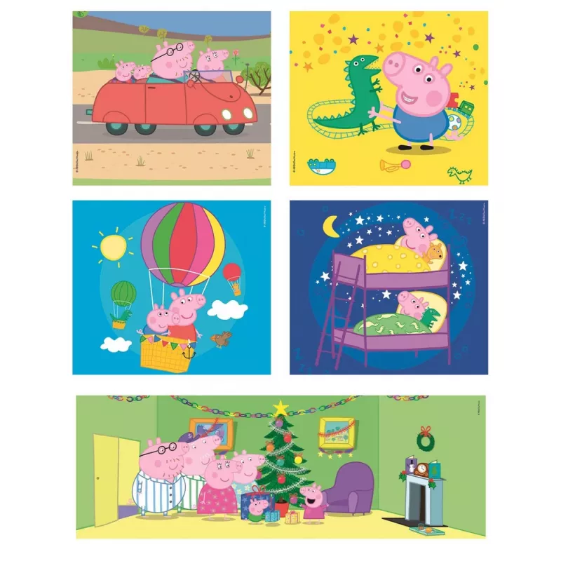 Clementoni puzzle 10 en 1 Super Color Peppa Pig 20271