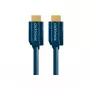 CLICKTRONIC Cable HDMI estándar con Ethernet (HDMI A a HDMI A) - 20 m, alta velocidad, 4K, 3D, Negro