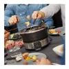 Cloer 6679 set de fondue eléctrico 1000W Negro olla de acero inoxidable 8 tenedores