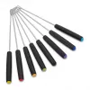 Cloer 6679 set de fondue eléctrico 1000W Negro olla de acero inoxidable 8 tenedores