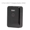 CLUB 3D CAC-1933 estación de carga USB-C de 4 puertos, 240W GaN PD 3.1, PPS, pantalla LED