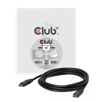 Club 3D cable USB-C Safe 240W sin datos 2 m