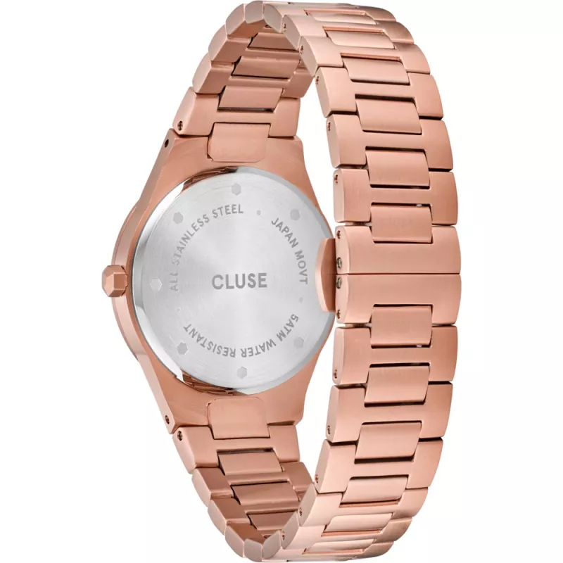 Reloj de mujer CLUSE Minuit 33 mm oro rosa acero inoxidable malla