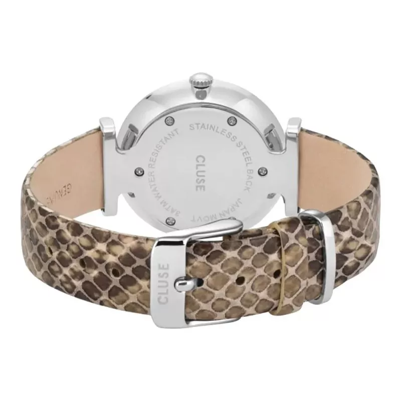 CLUSE Minuit Reloj de mujer 33 mm oro rosa acero inoxidable malla