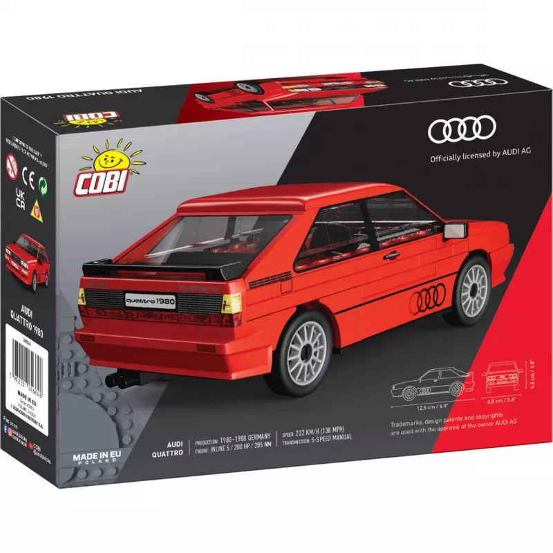 Cobi Audi Quattro 1980 rojo escala 1:35