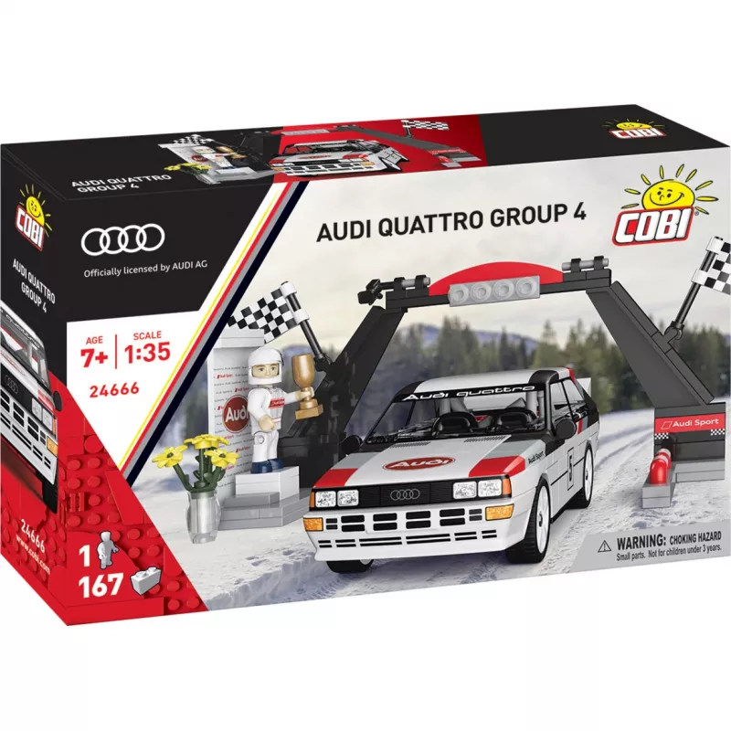 Cobi Audi Quattro Group 4 Set de bloques de construcción (escala 1:35, 240 piezas)