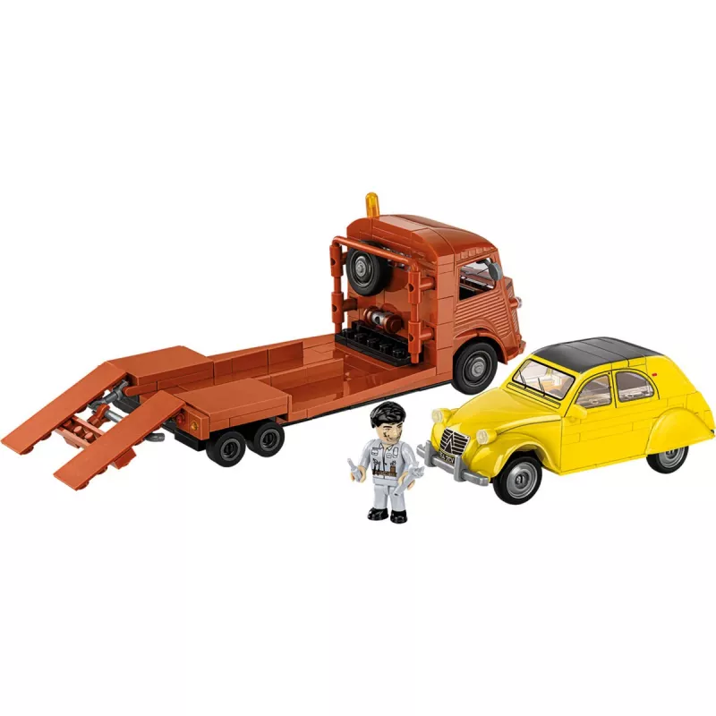 COBI Citroen Type H Car Transporter y 2CV Type AZ (escala 1:35)