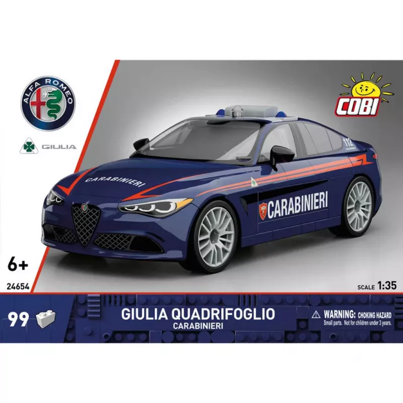 Cobi Giulia Quadrifoglio Carabinieri set de bloques de construcción 1:35
