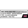 Set de bloques de construcción COBI HMS Upholder (P37) submarino clase U escala 1:300 4862