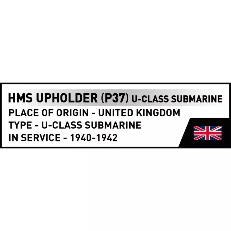 Set de bloques de construcción COBI HMS Upholder (P37) submarino clase U escala 1:300 4862
