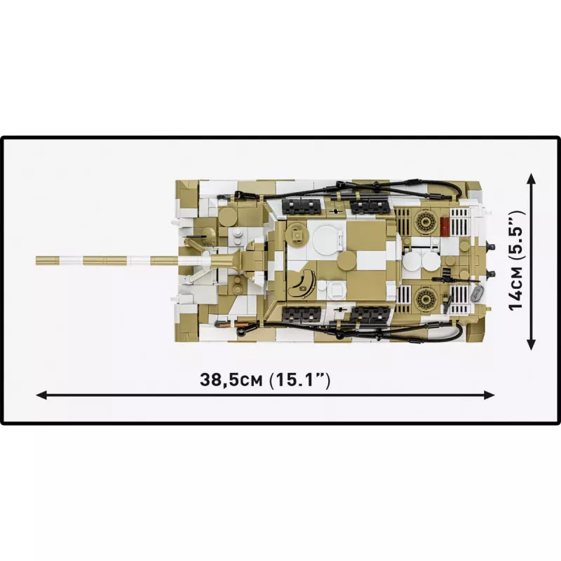 COBI Panzerjäger Tiger Ausf. B Jagdtiger set de bloques de construcción (1371 piezas)