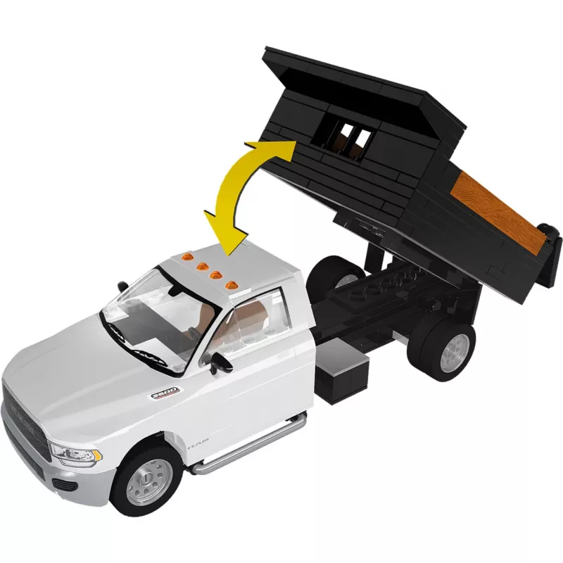COBI RAM 3500 Dump Truck escala 1:35 set de bloques de construcción