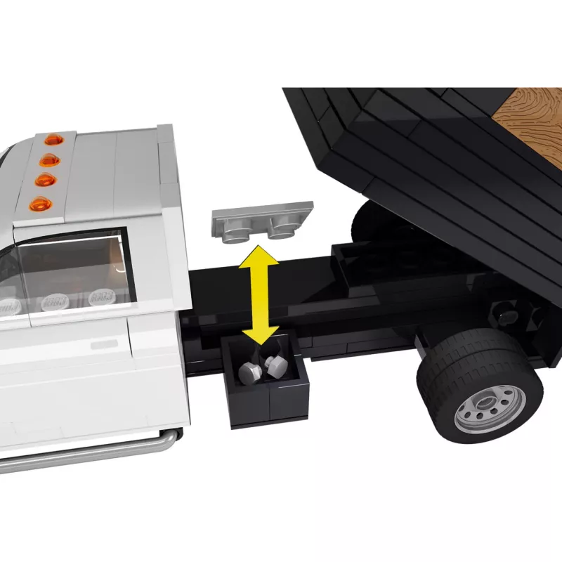 COBI RAM 3500 Dump Truck escala 1:35 set de bloques de construcción