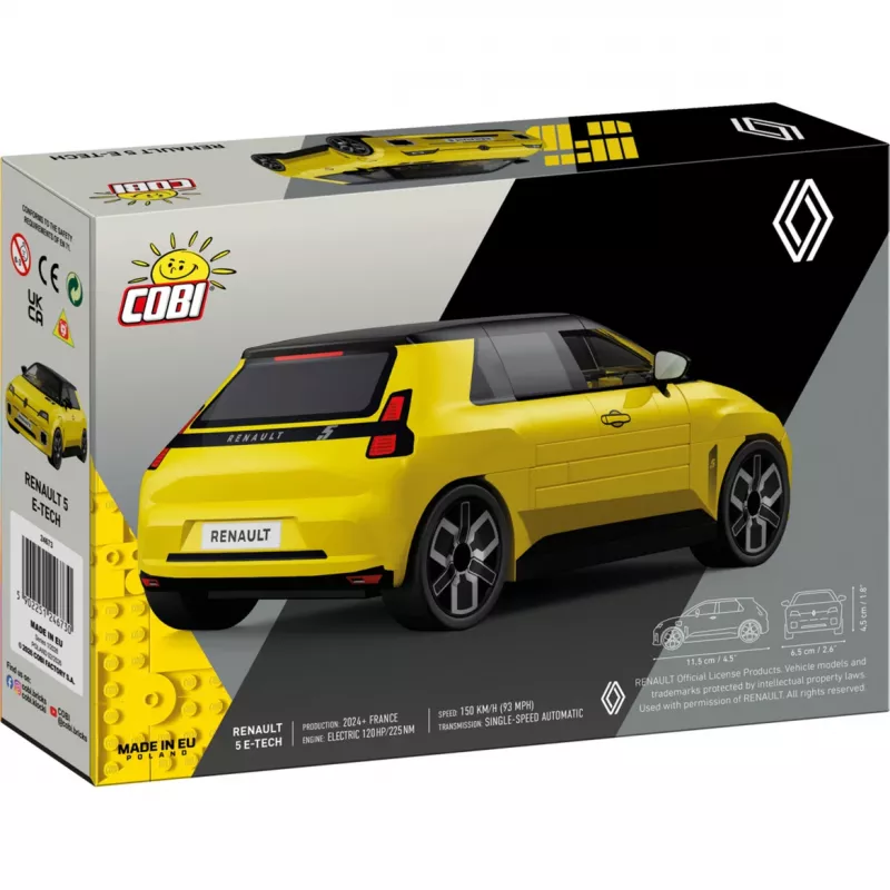 COBI Renault 5 E-Tech amarillo 1:35