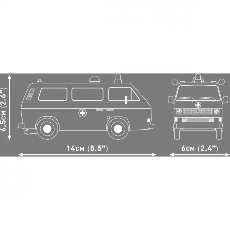COBI Volkswagen T3 Ambulance maqueta de plástico 1:35